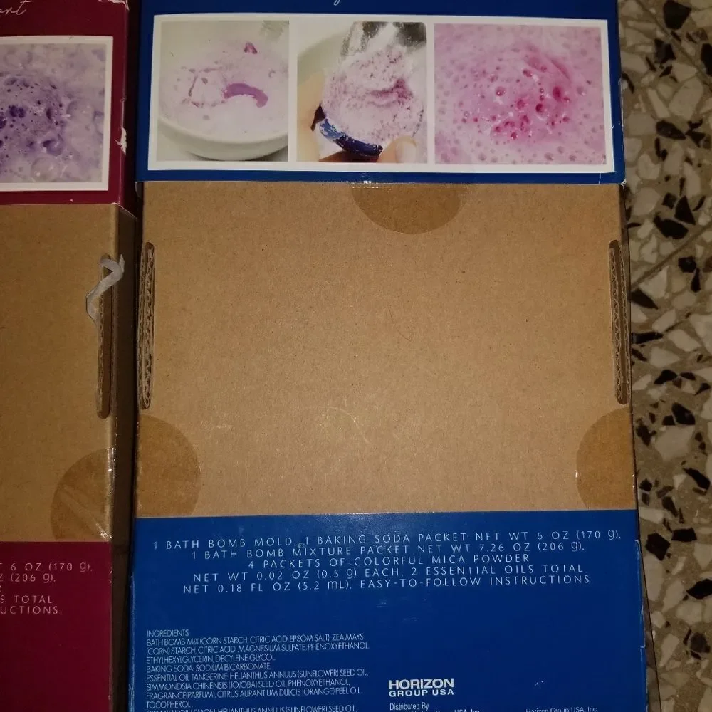1 DIY bath bomb set